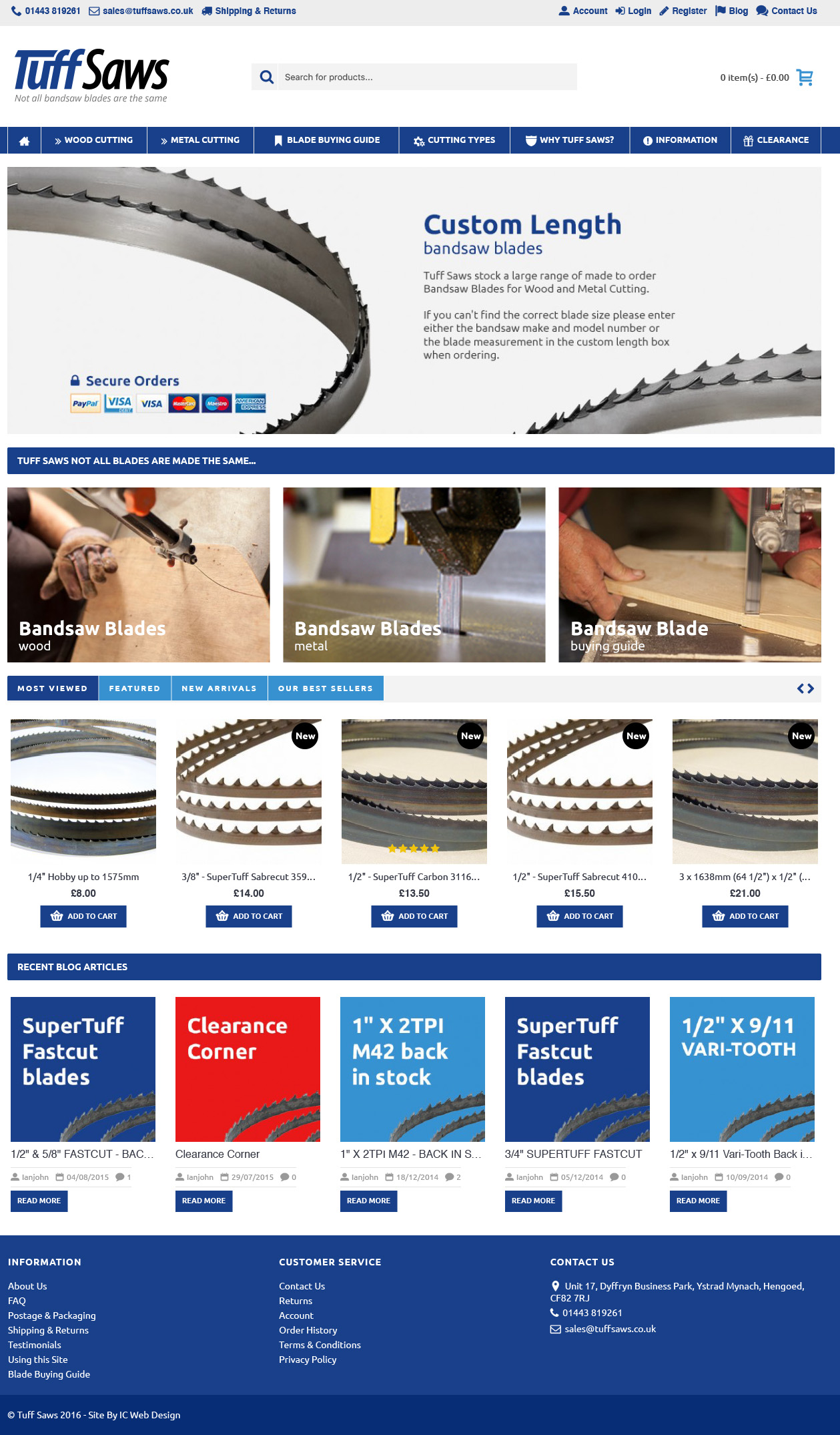 Tuffsaw bandsaw blades discount